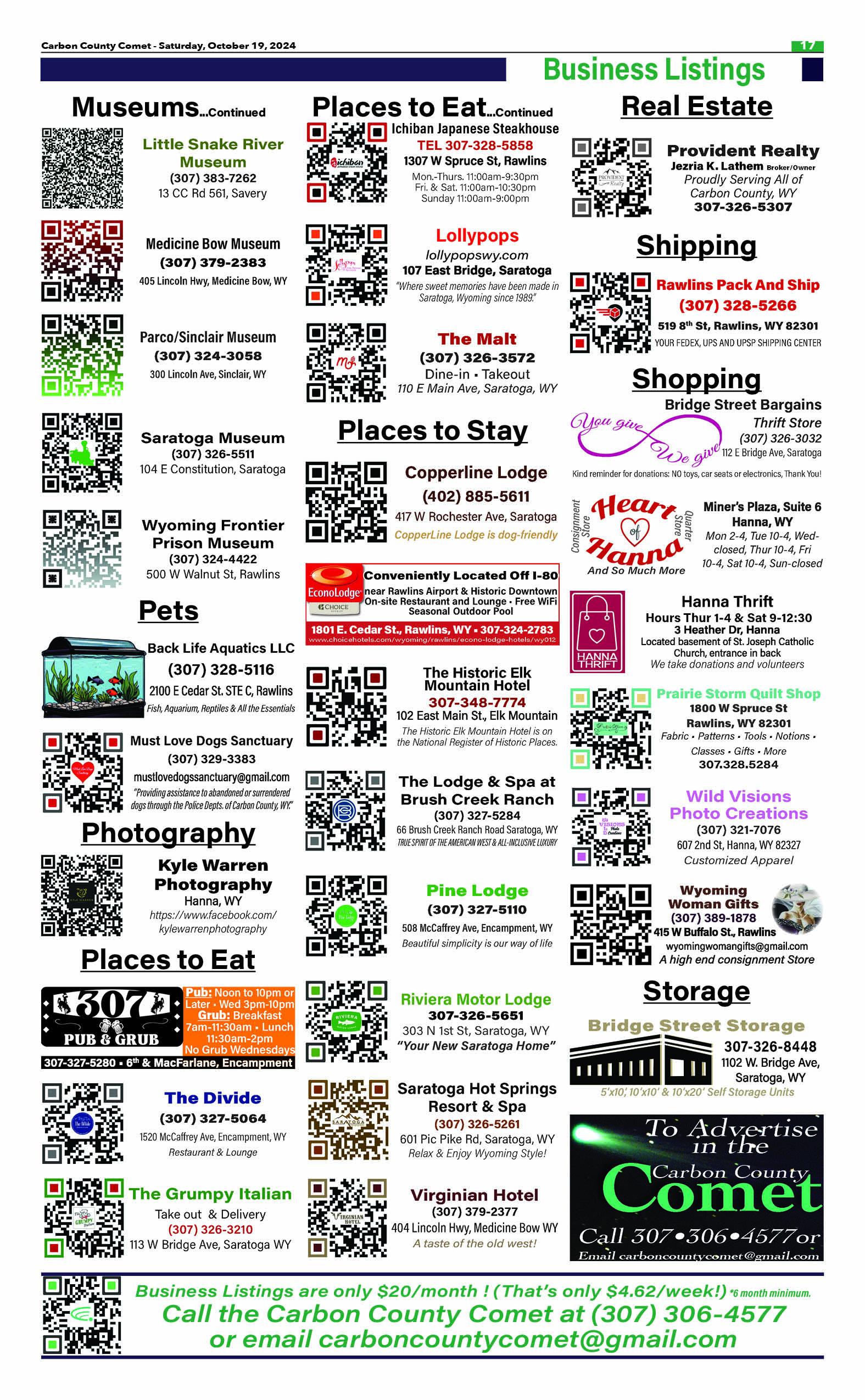 Carbon County Comet - Staff Photo - Create Article