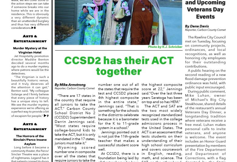 Carbon County Comet - Staff Photo - Create Article