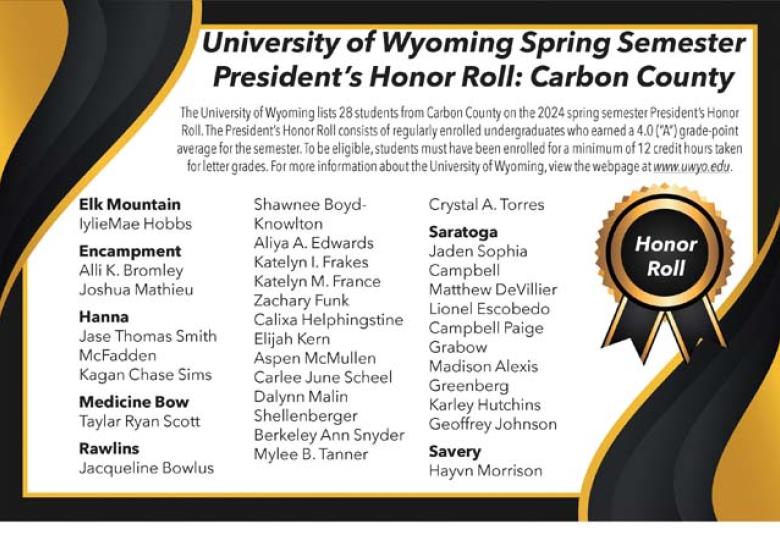 Carbon County Comet - Staff Photo - Create Article
